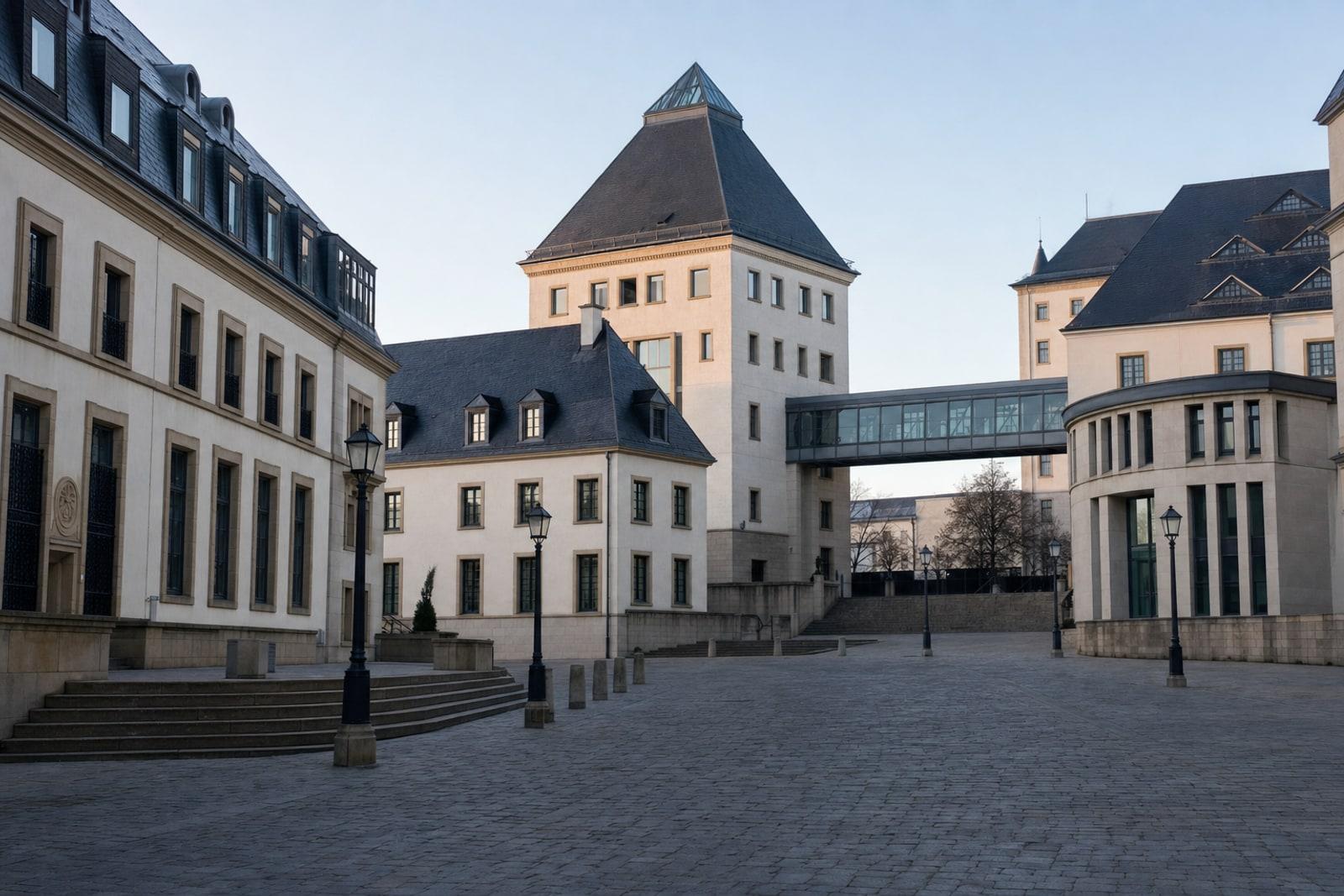 D'Cité judiciaire um Plateau du Saint-Esprit zu Lëtzebuerg